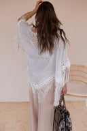 Festival Feels Crochet Medallion Tassel Kimono