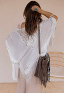 Festival Feels Crochet Medallion Tassel Kimono