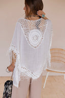 Festival Feels Crochet Medallion Tassel Kimono