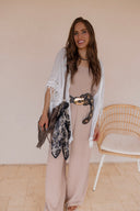 Festival Feels Crochet Medallion Tassel Kimono