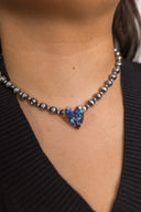Multi Foil Ribbon With Versatile Heart Charm-Rae Collective, Women's Online Fashion Boutique Located in Phoenix, Arizona (Scottsdale Area)