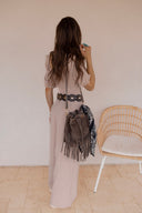Meet Me at Coachella Suede Bucket Bag with Fringe