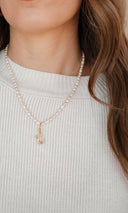 Until Now Pearl Initial Pendant Necklace-Squash Blossom Necklaces-Rae Collective, Women's Online Fashion Boutique Located in Phoenix, Arizona (Scottsdale Area)