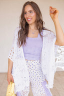 The Delilah Short Sleeve Scalloped Cardigan