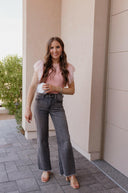 MICA Steel Magnolias Wide Leg Denim Jeans-Jeans-Rae Collective, Women's Online Fashion Boutique Located in Phoenix, Arizona (Scottsdale Area)