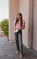 MICA Steel Magnolias Wide Leg Denim Jeans-Jeans-Krush Kandy, Women's Online Fashion Boutique Located in Phoenix, Arizona (Scottsdale Area)
