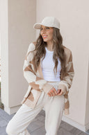 LUXE Diamond Checkered Oversized Cardigan-Sweaters-Rae Collective, Women's Online Fashion Boutique Located in Phoenix, Arizona (Scottsdale Area)
