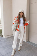 LUXE Diamond Checkered Oversized Cardigan-Sweaters-Rae Collective, Women's Online Fashion Boutique Located in Phoenix, Arizona (Scottsdale Area)
