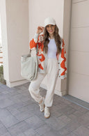LUXE Diamond Checkered Oversized Cardigan-Sweaters-Rae Collective, Women's Online Fashion Boutique Located in Phoenix, Arizona (Scottsdale Area)