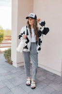 LUXE Diamond Checkered Oversized Cardigan-Sweaters-Rae Collective, Women's Online Fashion Boutique Located in Phoenix, Arizona (Scottsdale Area)
