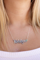 Sterling Silver Script Name Necklace MADE TO ORDER-Necklaces-Krush Kandy, Women's Online Fashion Boutique Located in Phoenix, Arizona (Scottsdale Area)