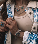 Horseshoe & Star Stone Cluster Ring-Cluster Rings-Rae Collective, Women's Online Fashion Boutique Located in Phoenix, Arizona (Scottsdale Area)