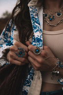 Horseshoe & Star Stone Cluster Ring-Cluster Rings-Rae Collective, Women's Online Fashion Boutique Located in Phoenix, Arizona (Scottsdale Area)