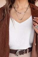 It Girl Lip Charm Chain Necklace