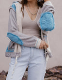 POL Multi Fabric Hooded Button Down Shacket-Shackets-Rae Collective, Women's Online Fashion Boutique Located in Phoenix, Arizona (Scottsdale Area)