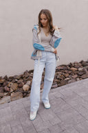POL Multi Fabric Hooded Button Down Shacket-Shackets-Rae Collective, Women's Online Fashion Boutique Located in Phoenix, Arizona (Scottsdale Area)