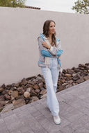 POL Multi Fabric Hooded Button Down Shacket-Shackets-Rae Collective, Women's Online Fashion Boutique Located in Phoenix, Arizona (Scottsdale Area)