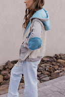 POL Multi Fabric Hooded Button Down Shacket-Shackets-Rae Collective, Women's Online Fashion Boutique Located in Phoenix, Arizona (Scottsdale Area)