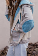 POL Multi Fabric Hooded Button Down Shacket-Shackets-Rae Collective, Women's Online Fashion Boutique Located in Phoenix, Arizona (Scottsdale Area)