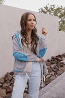 POL Multi Fabric Hooded Button Down Shacket-Shackets-Rae Collective, Women's Online Fashion Boutique Located in Phoenix, Arizona (Scottsdale Area)