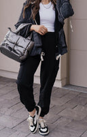 POL Multi Fabric Hooded Button Down Shacket-Shackets-Rae Collective, Women's Online Fashion Boutique Located in Phoenix, Arizona (Scottsdale Area)