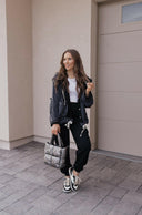 POL Multi Fabric Hooded Button Down Shacket-Shackets-Rae Collective, Women's Online Fashion Boutique Located in Phoenix, Arizona (Scottsdale Area)