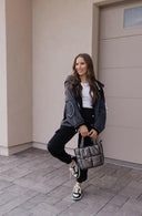 POL Multi Fabric Hooded Button Down Shacket-Shackets-Rae Collective, Women's Online Fashion Boutique Located in Phoenix, Arizona (Scottsdale Area)