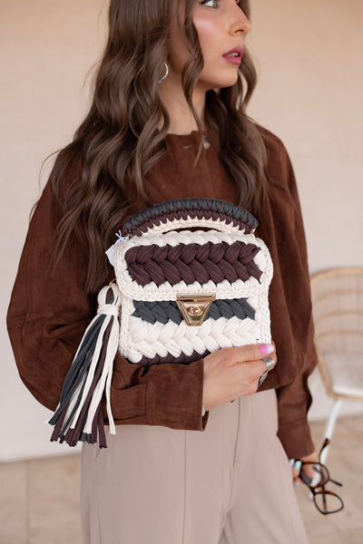 Neutral Temptations Handmade Crochet Purse