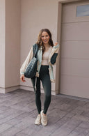 POL Multi Fabric Hooded Button Down Shacket-Shackets-Rae Collective, Women's Online Fashion Boutique Located in Phoenix, Arizona (Scottsdale Area)