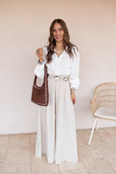 Coastline Tie Waist Palazzo Pants | 12 Colors