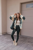 POL Multi Fabric Hooded Button Down Shacket-Shackets-Rae Collective, Women's Online Fashion Boutique Located in Phoenix, Arizona (Scottsdale Area)