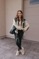 POL Multi Fabric Hooded Button Down Shacket-Shackets-Krush Kandy, Women's Online Fashion Boutique Located in Phoenix, Arizona (Scottsdale Area)