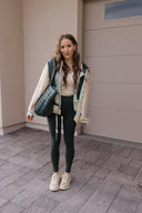 POL Multi Fabric Hooded Button Down Shacket-Shackets-Rae Collective, Women's Online Fashion Boutique Located in Phoenix, Arizona (Scottsdale Area)