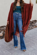 Open Bohemian Ruana Cardigan-Cardigans-Krush Kandy, Women's Online Fashion Boutique Located in Phoenix, Arizona (Scottsdale Area)