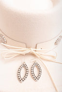 Aria Sterling Studded Necklace & Earrings-Chain Necklaces-Rae Collective, Women's Online Fashion Boutique Located in Phoenix, Arizona (Scottsdale Area)