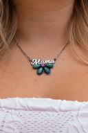 Mama Sterling Silver & Stone Necklace-Chain Necklaces-Rae Collective, Women's Online Fashion Boutique Located in Phoenix, Arizona (Scottsdale Area)
