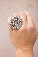 Sterling Silver Concho Ring | By KKB-Cluster Rings-Rae Collective, Women's Online Fashion Boutique Located in Phoenix, Arizona (Scottsdale Area)