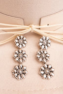Sterling Flower Trio Earrings | By KKB-Hoop Earrings-Rae Collective, Women's Online Fashion Boutique Located in Phoenix, Arizona (Scottsdale Area)