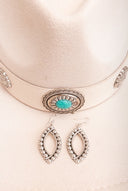 Aria Sterling Studded Necklace & Earrings-Chain Necklaces-Rae Collective, Women's Online Fashion Boutique Located in Phoenix, Arizona (Scottsdale Area)