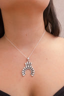 Crowned Horseshoe Sterling Pendant-Chain Necklaces-Rae Collective, Women's Online Fashion Boutique Located in Phoenix, Arizona (Scottsdale Area)