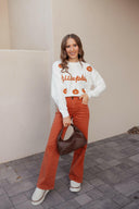 Pumpkin Embroidery Long Sleeve Sweater-Sweaters-Rae Collective, Women's Online Fashion Boutique Located in Phoenix, Arizona (Scottsdale Area)