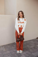 MICA Pumpkin Spice Wide Leg Denim Jean-Jeans-Krush Kandy, Women's Online Fashion Boutique Located in Phoenix, Arizona (Scottsdale Area)