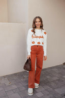 MICA Pumpkin Spice Wide Leg Denim Jean-Jeans-Krush Kandy, Women's Online Fashion Boutique Located in Phoenix, Arizona (Scottsdale Area)