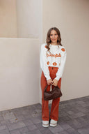 MICA Pumpkin Spice Wide Leg Denim Jean-Jeans-Krush Kandy, Women's Online Fashion Boutique Located in Phoenix, Arizona (Scottsdale Area)