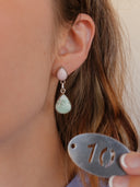 Paloma & Pink Conch Slab Drop Earrings-Earrings-Krush Kandy, Women's Online Fashion Boutique Located in Phoenix, Arizona (Scottsdale Area)
