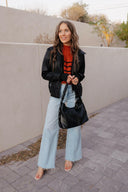 Between the Lines Striped Mock Neck Short Sleeve Sweater-Tops-Rae Collective, Women's Online Fashion Boutique Located in Phoenix, Arizona (Scottsdale Area)