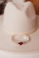 Red Checkered Teardrop & White CZ Cuff-Bracelets-Rae Collective, Women's Online Fashion Boutique Located in Phoenix, Arizona (Scottsdale Area)