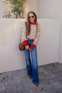 Krushed It Luxe Contrasting Striped Sweater-Sweaters-Rae Collective, Women's Online Fashion Boutique Located in Phoenix, Arizona (Scottsdale Area)
