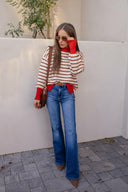 Krushed It Luxe Contrasting Striped Sweater-Sweaters-Rae Collective, Women's Online Fashion Boutique Located in Phoenix, Arizona (Scottsdale Area)