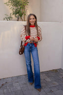 Krushed It Luxe Contrasting Striped Sweater-Sweaters-Rae Collective, Women's Online Fashion Boutique Located in Phoenix, Arizona (Scottsdale Area)